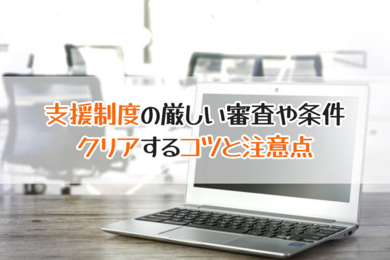 支援制度の厳しい審査や条件　クリアするコツと注意点